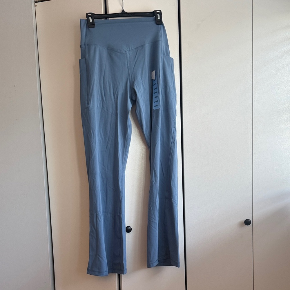 Women's Blue flair Leggings with pockets